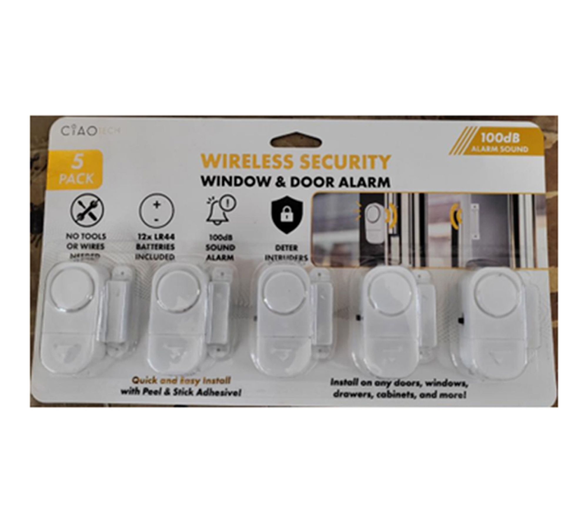 5 pack window door alarm