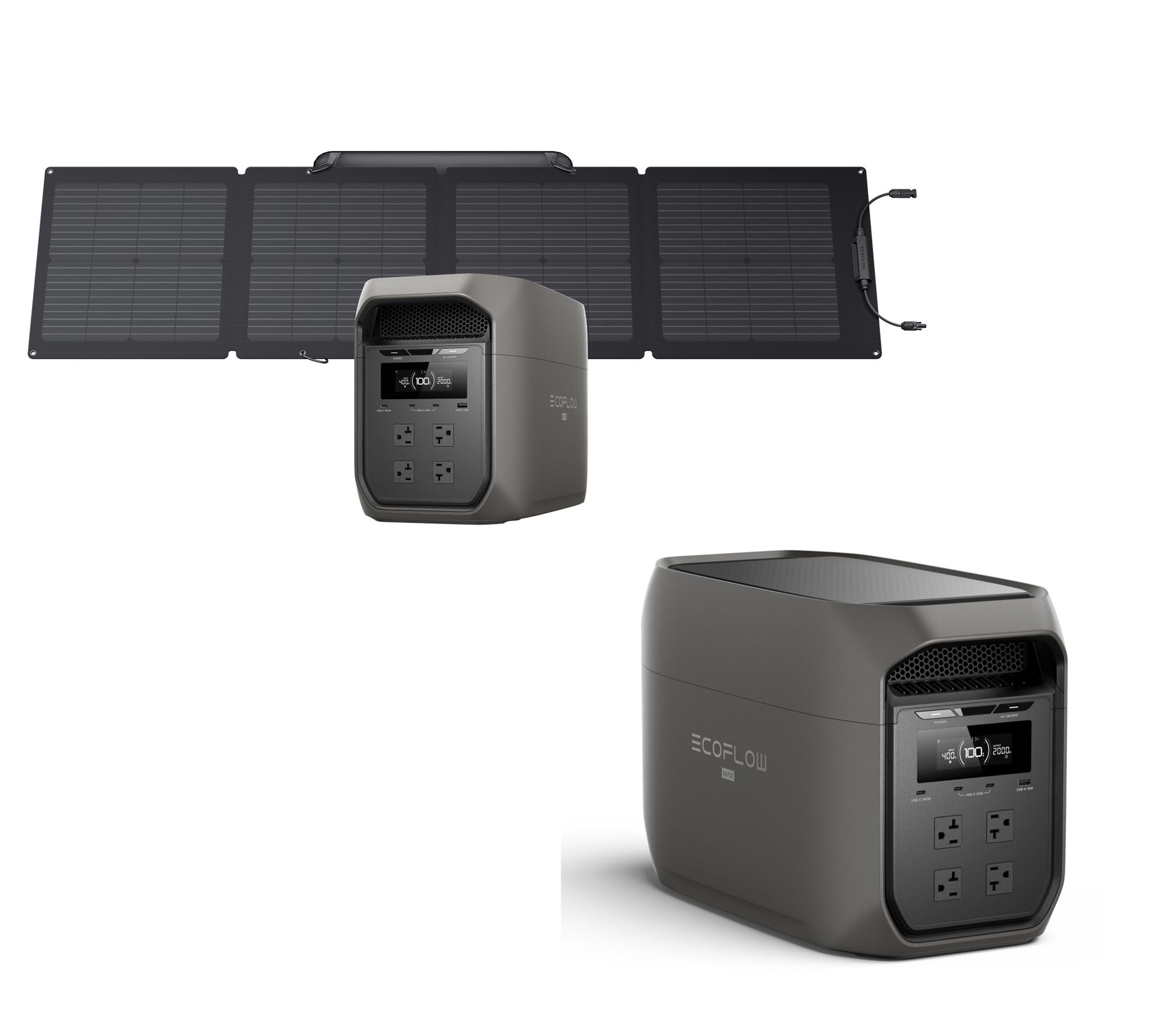 Ecoflow DELTA 3 Max 2048WH Power Station with Solar Panel Option