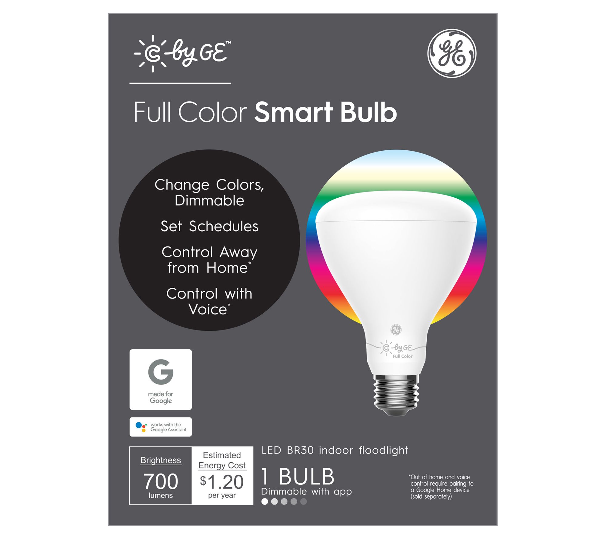 C by GE CLife Full Color BR30 Smart LED Bulb