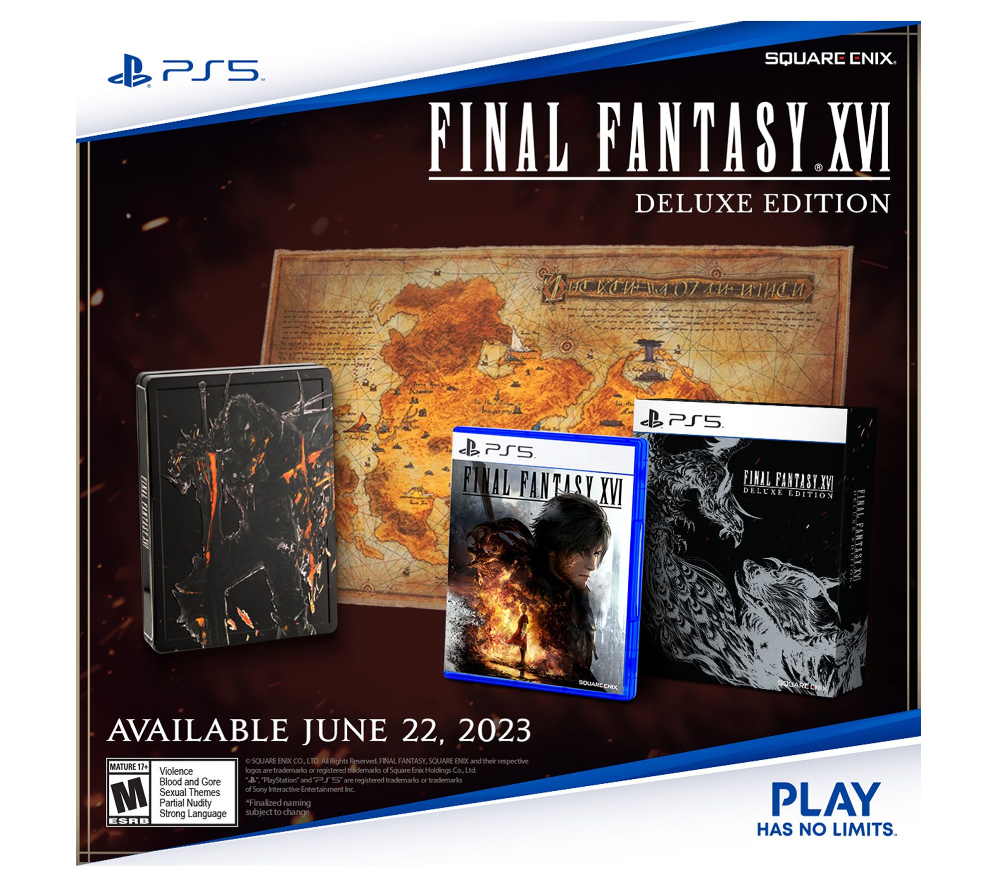 Final Fantasy PS5 Edition XVI: Deluxe 