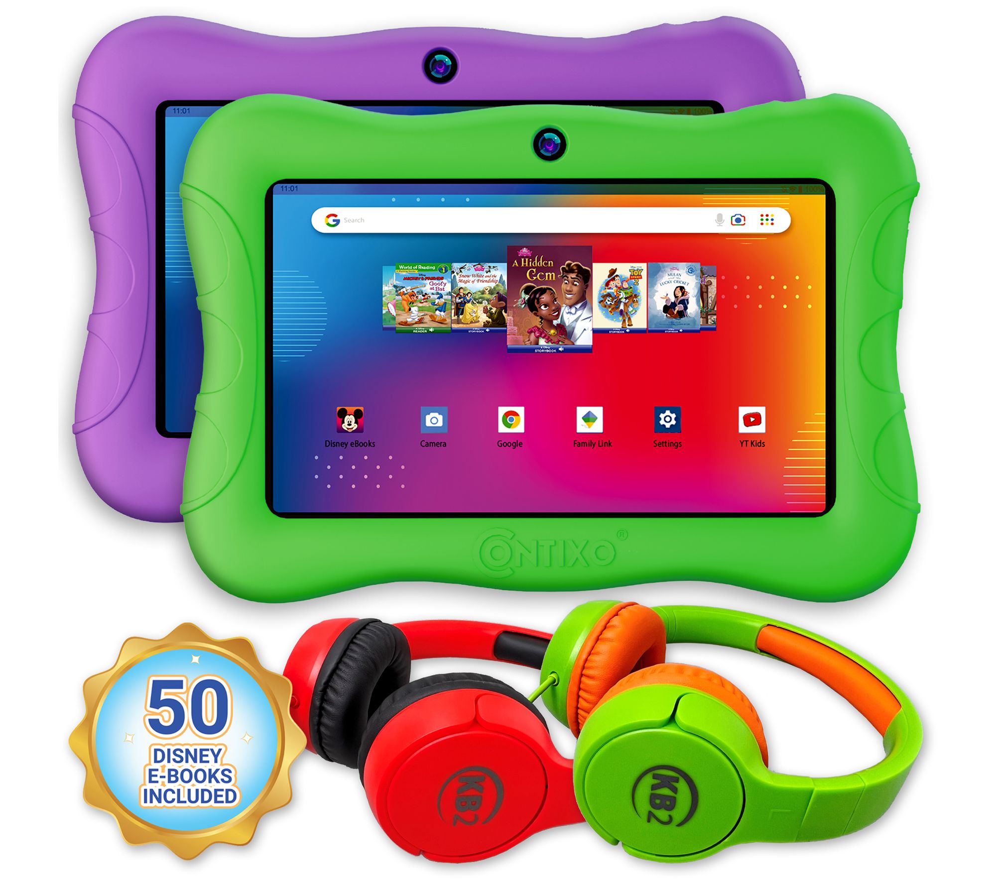 Contixo V9 7" 32GB Kids Tablet with Set of 2 Hedphones