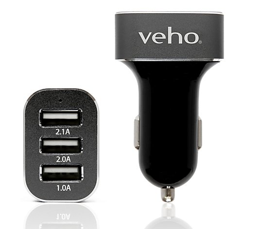 Veho VAA-010 Triple USB 5V 5.1A Car Charger