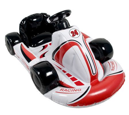 Wii Racing Accessory Bundle with Inflatable Car and Two Games - QVC.com