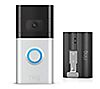 "As Is" Ring Video Doorbell 3 with Extra Battery and Ring Assist