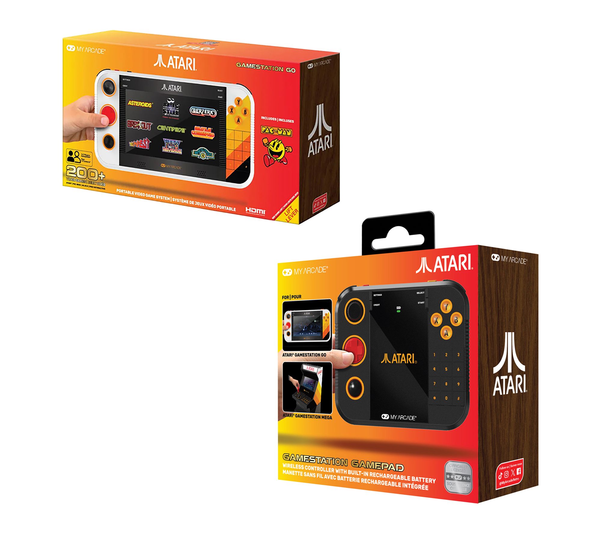 My Arcade Gamestation Go Atari Gaming System with Controller