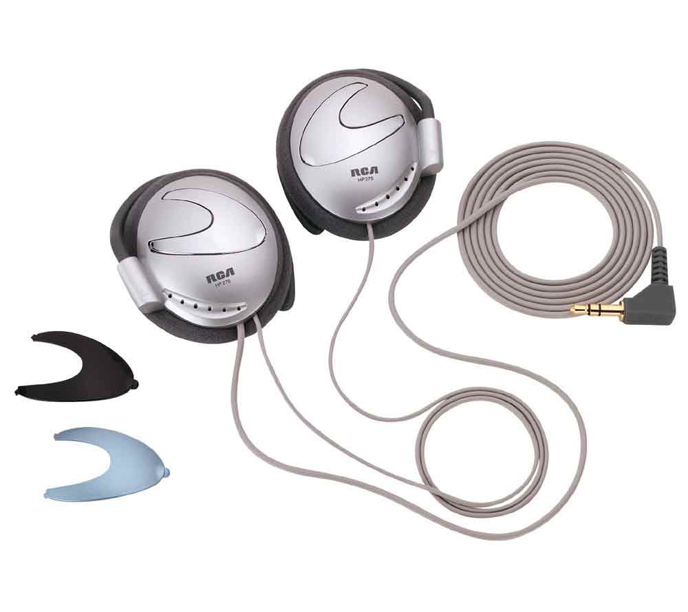 RCA HP270 Oval Ear Clips with Chargeable ColorCaps | QVC