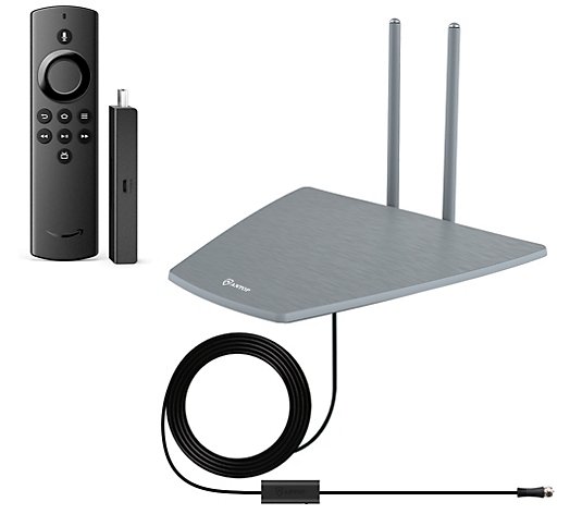 Antop Indoor HDTV Antenna, Amazon Fire TV Stick Lite and Software Bundle