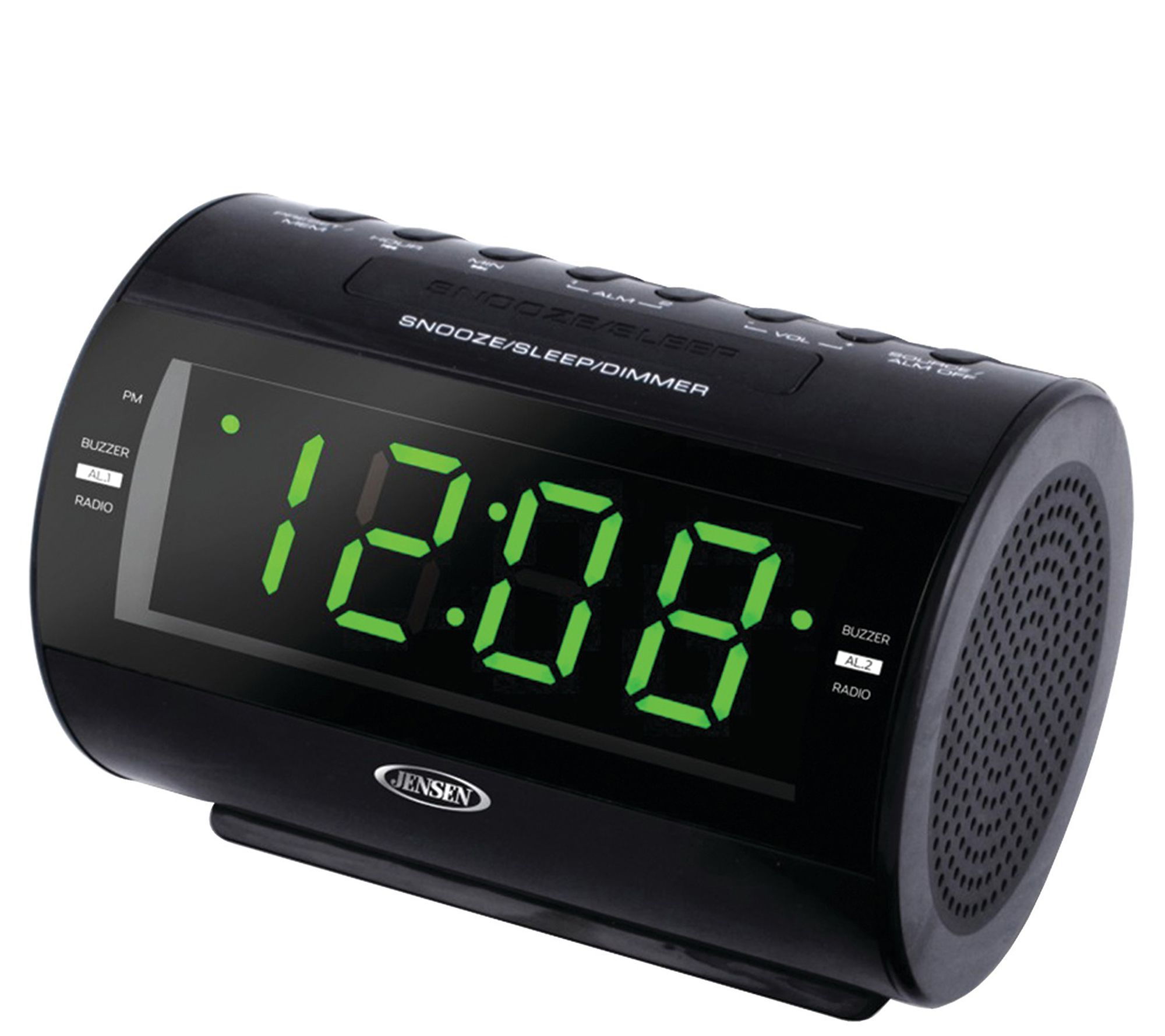 Jensen Dual Alarm Clock Radio With Qi Charging for sale online 
