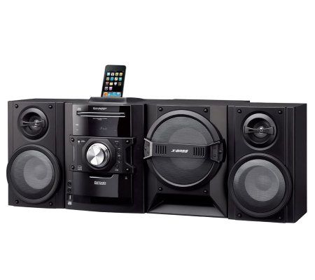 Sharp CD-SW440N 350 Watt Mini Component Systemwith iPod Dock - QVC.com