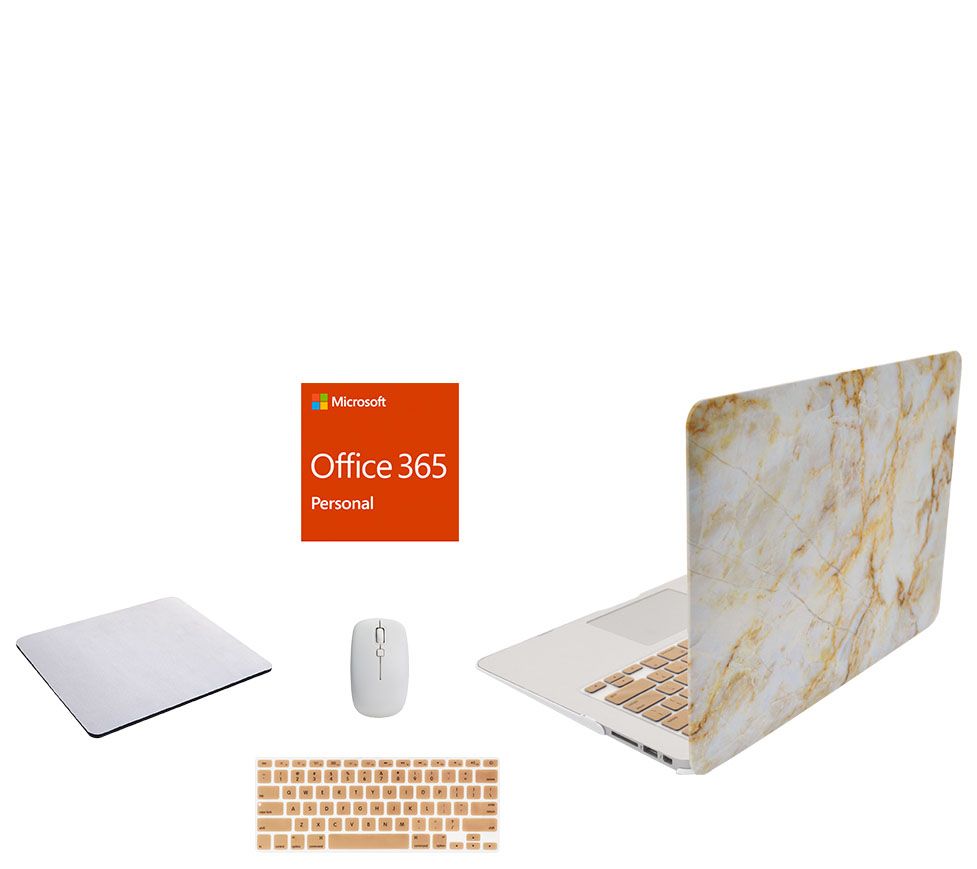 Apple MacBook Air 13" Laptop w/ Clip Case, MS Office 365 And