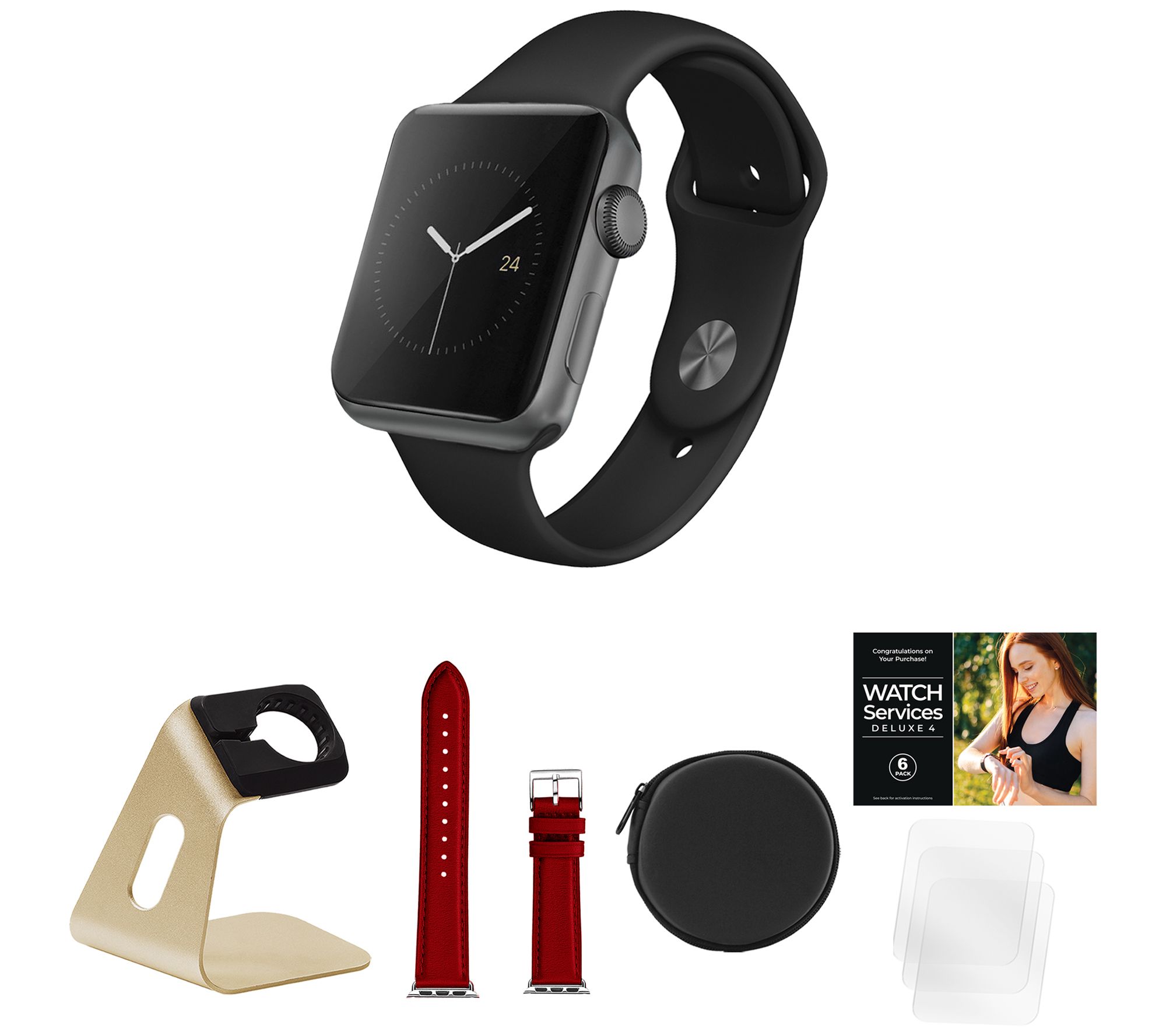Apple Watch Series 3 38mm GPS Smartwatch with Accessories - QVC.com