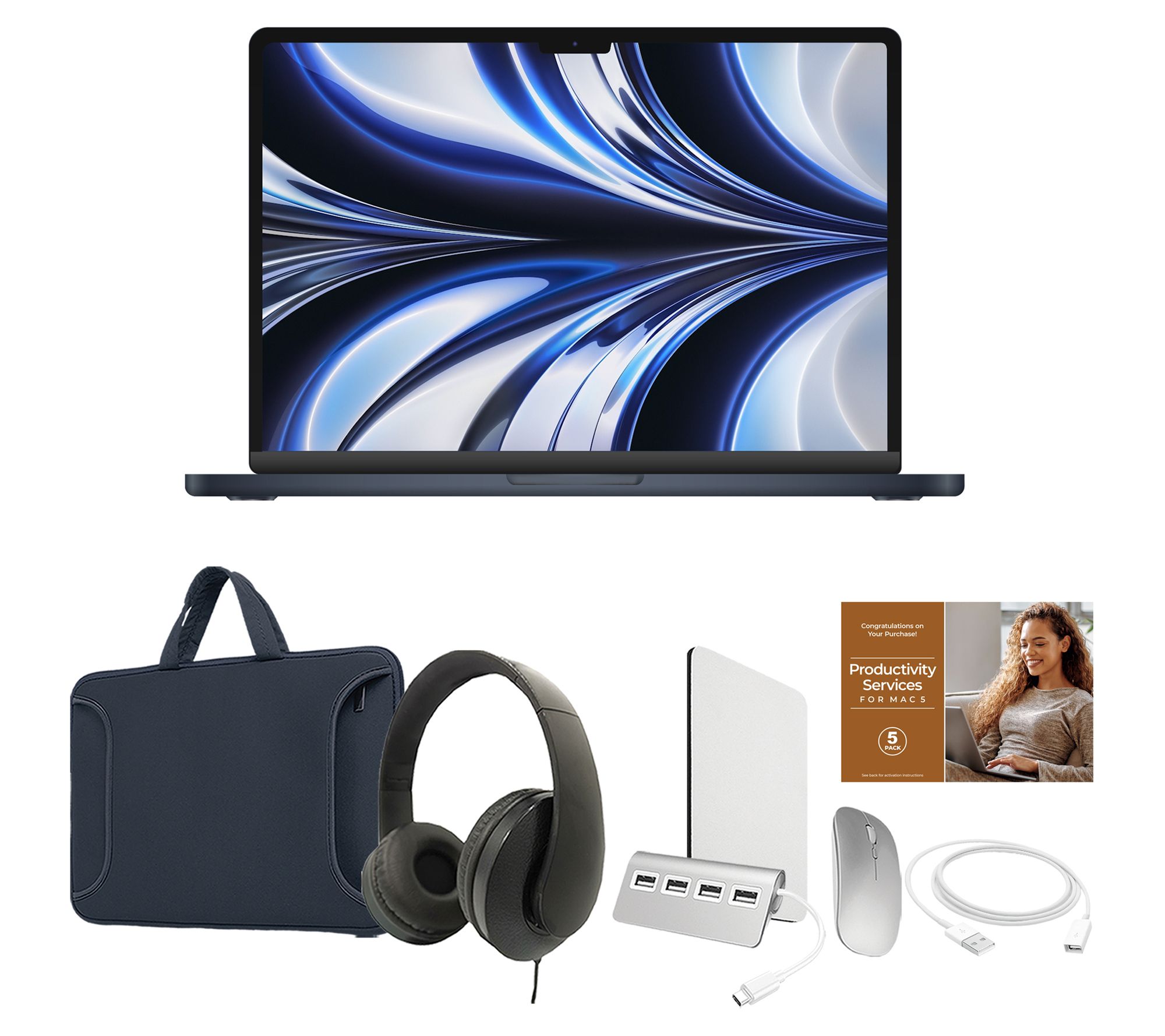 Apple MacBook Air 15" Laptop, M3 256GB SSD 8GB RAM, 8-Core CPU