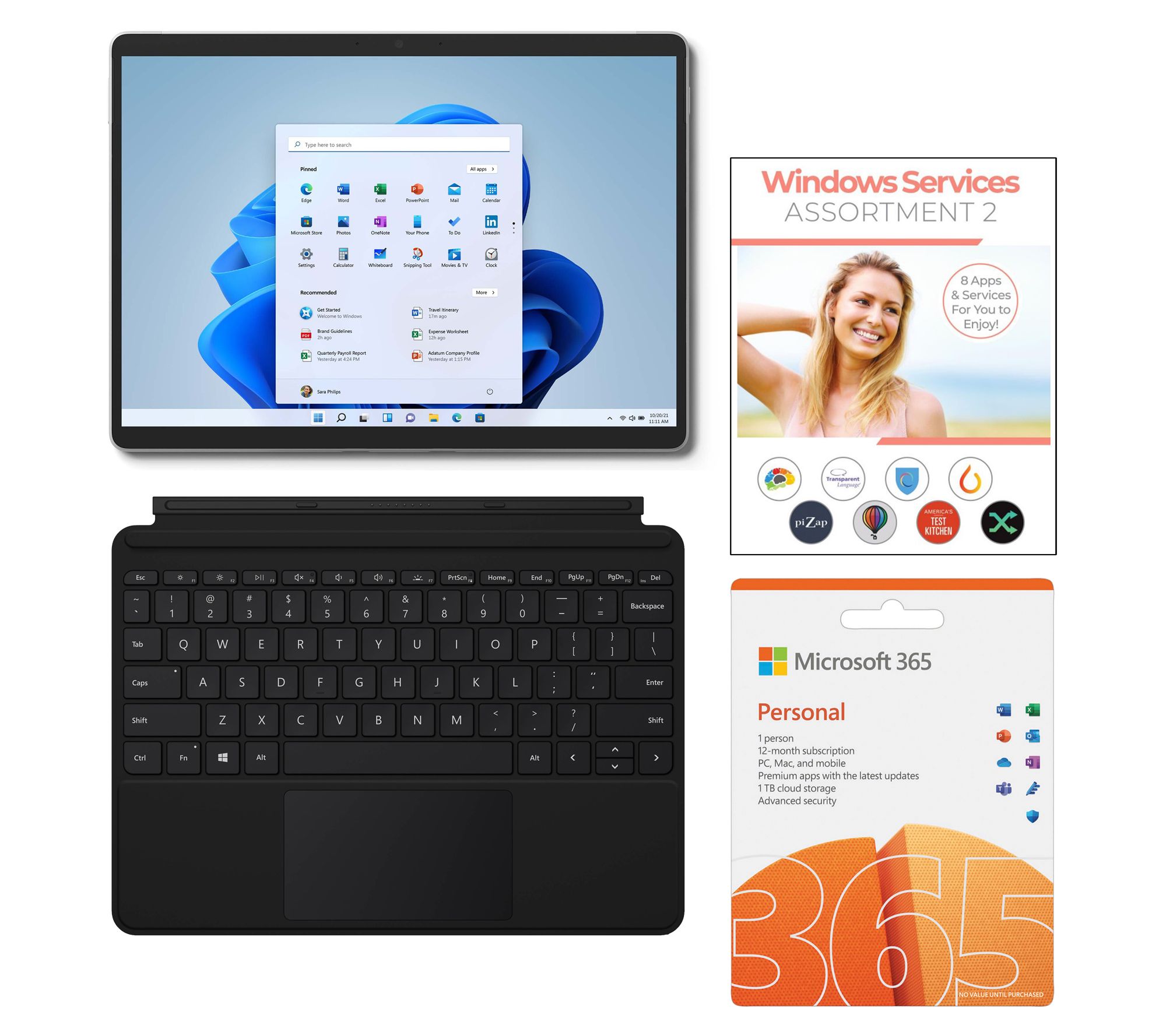 Surface Go 3 LTE i3 8GB RAM 128GB Storage / Key- Board & Office