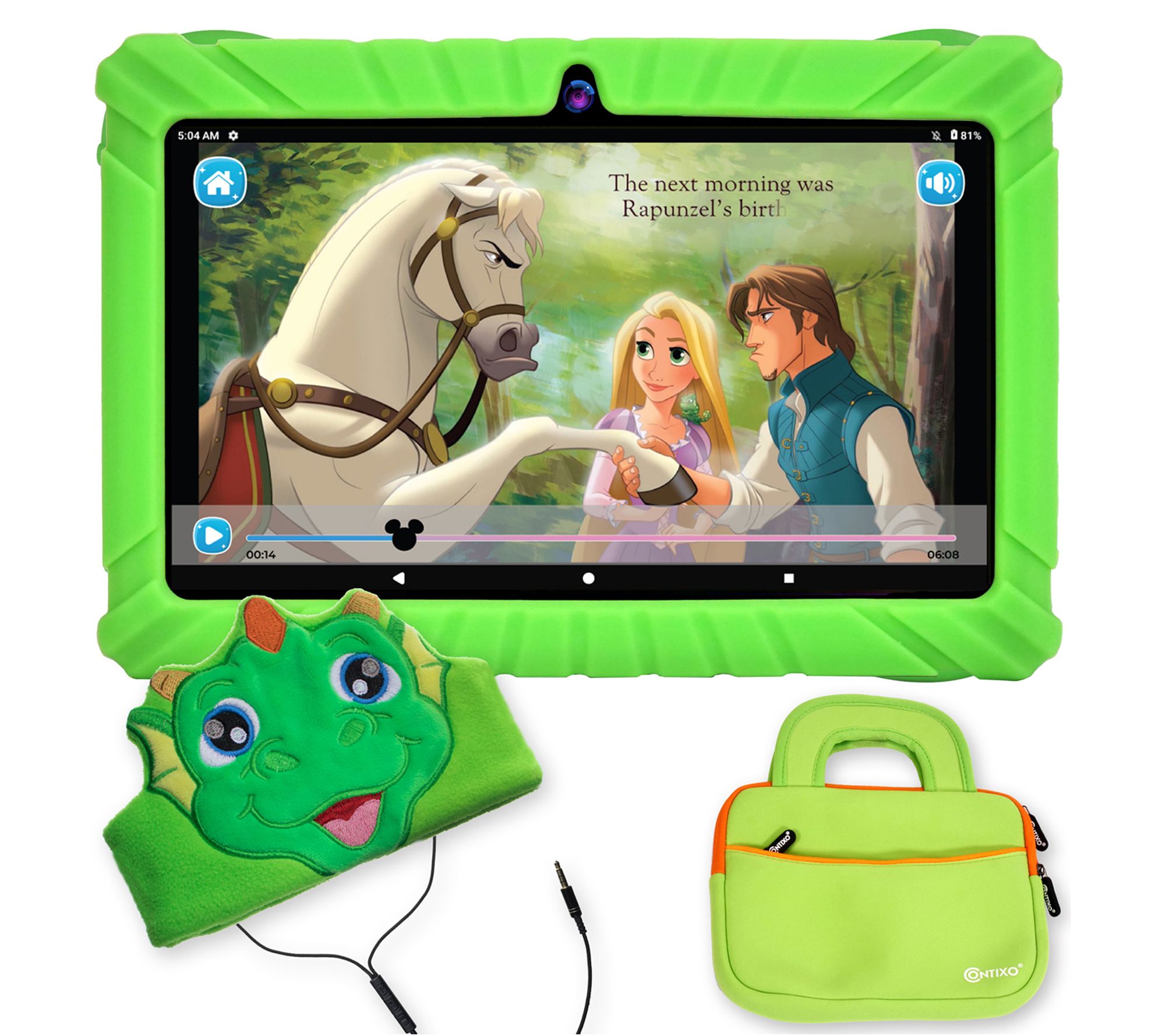 Contixo 7" V8 Kids Tablet 32GB Bundle