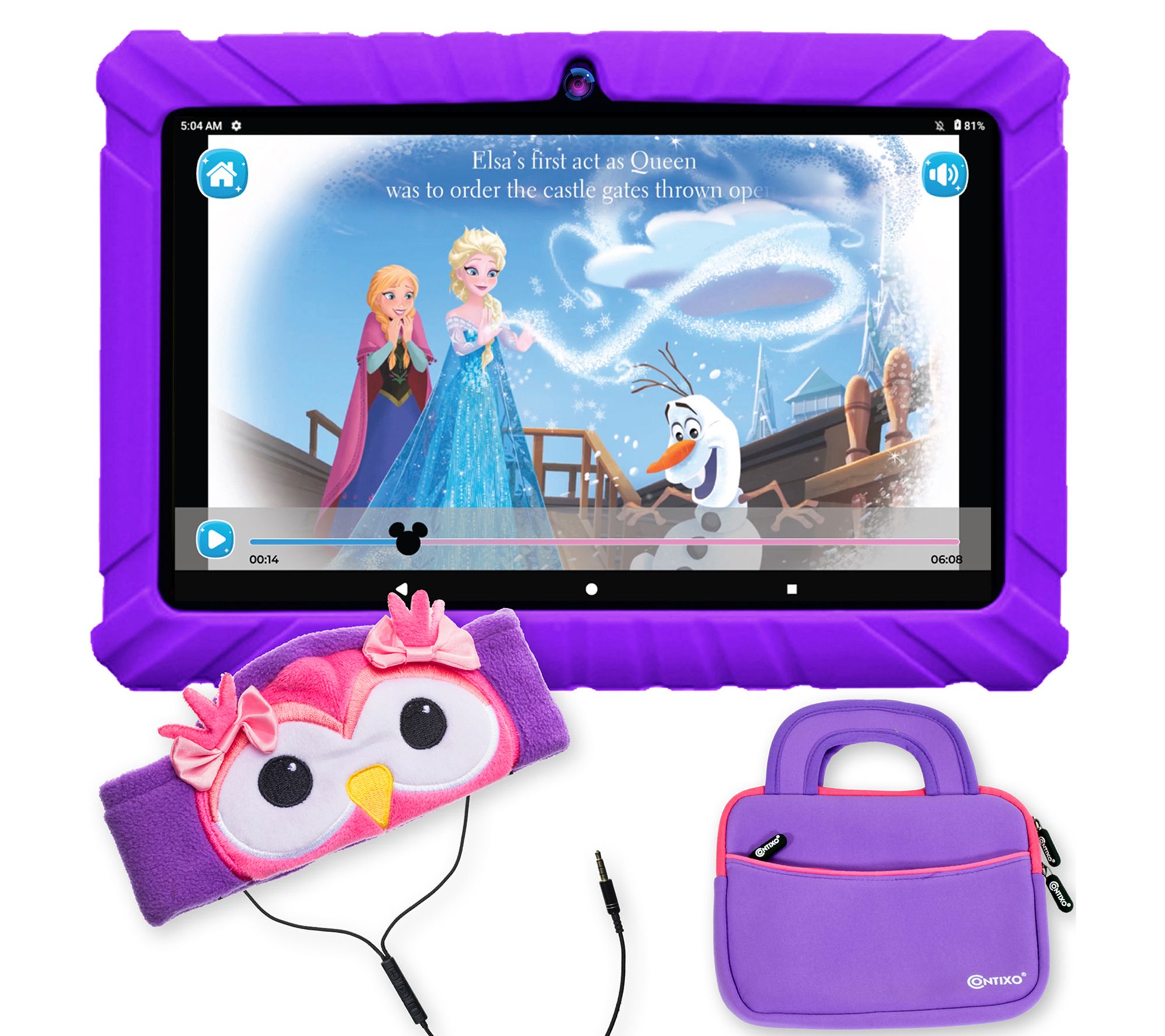 Contixo 7" V8 Kids Tablet 32GB Bundle