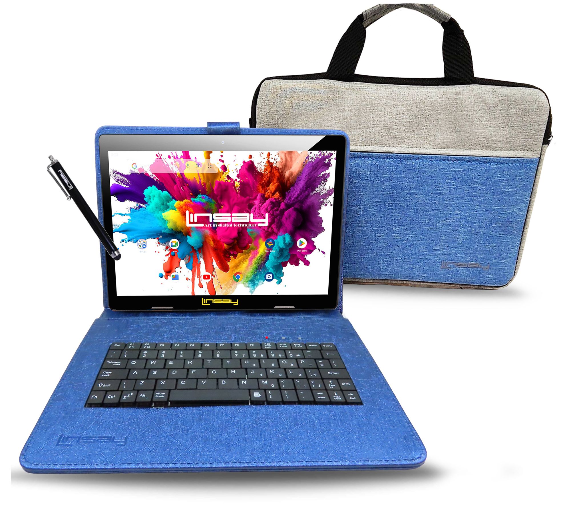 LINSAY OCTA CORE 128GB with Keyboard and Briefcase