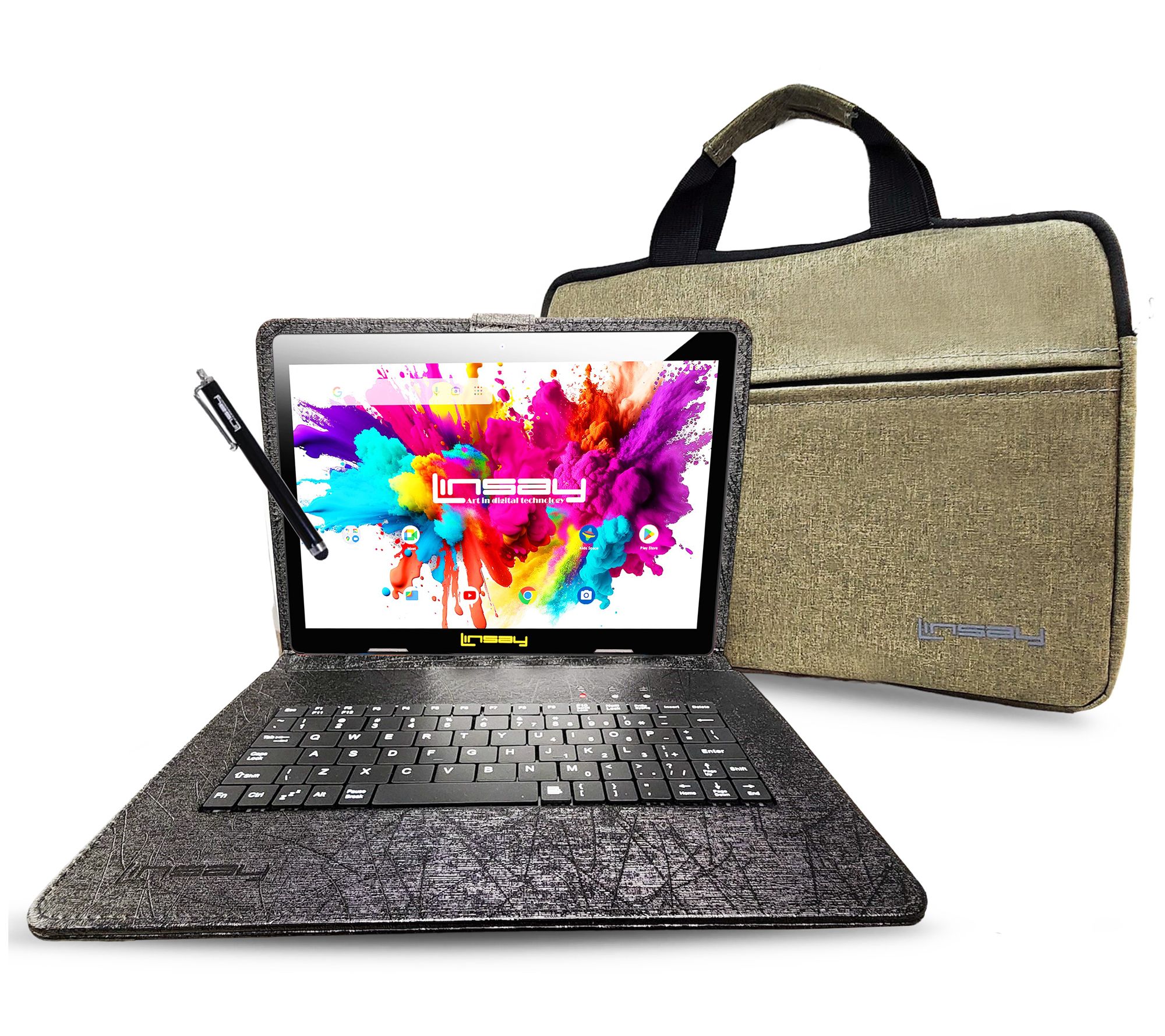 LINSAY OCTA CORE 128GB with Keyboard and Briefcase