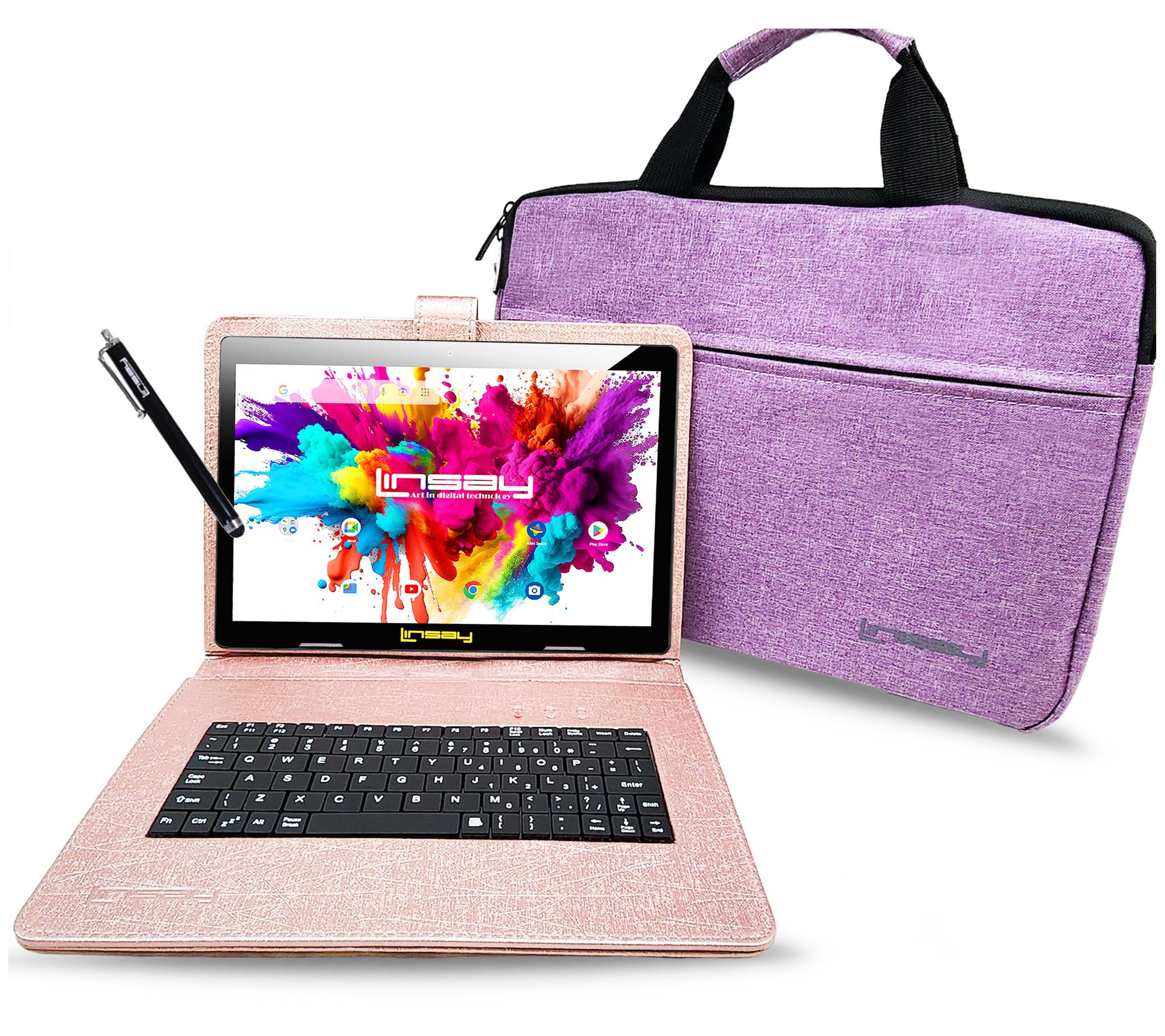 LINSAY OCTA CORE 128GB with Keyboard and Briefcase