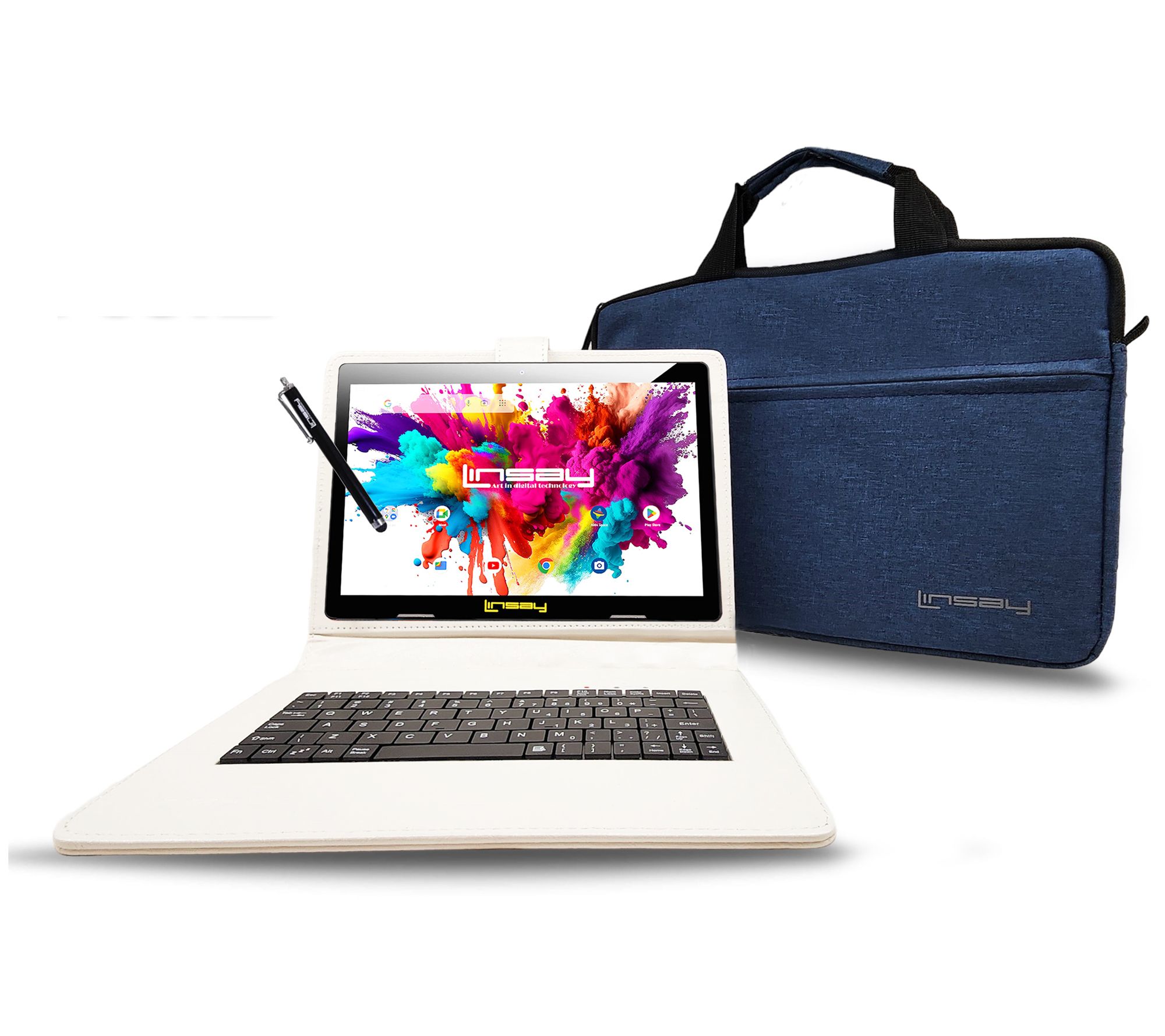 LINSAY OCTA CORE 128GB with Keyboard and Briefcase