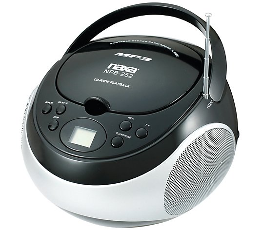 Naxa Portable MP3/CD Player with AM/FM Stereo Radio