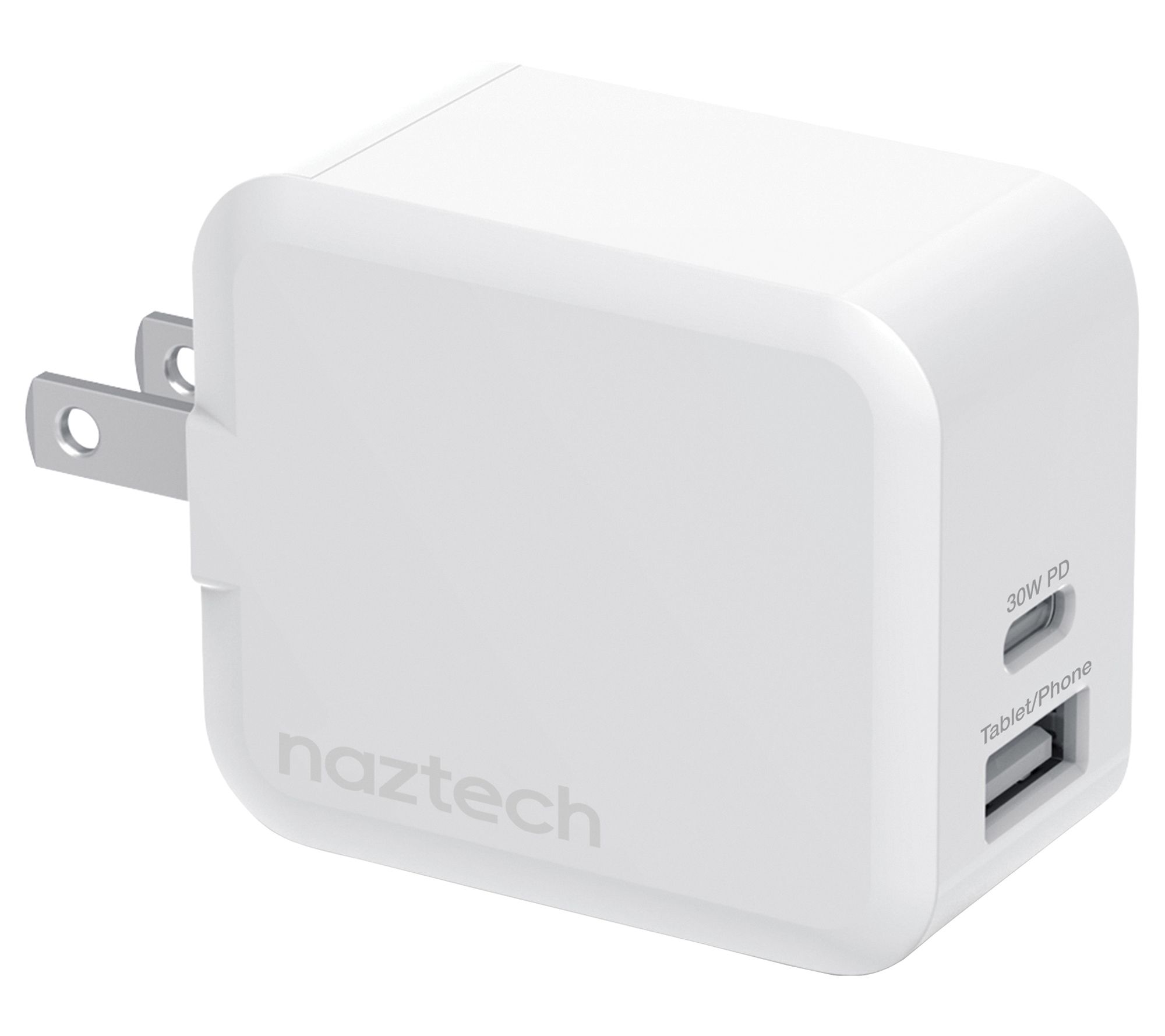 Naztech 30W Power Delivery Dual-Output USB-C Fast Wall Charger
