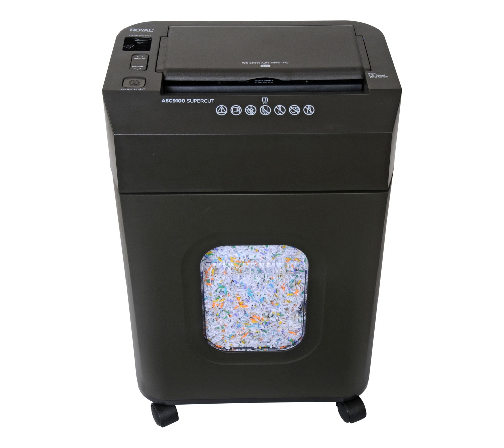 Royal ASC9100 100-Sheet Microcut Autofeed Shredder