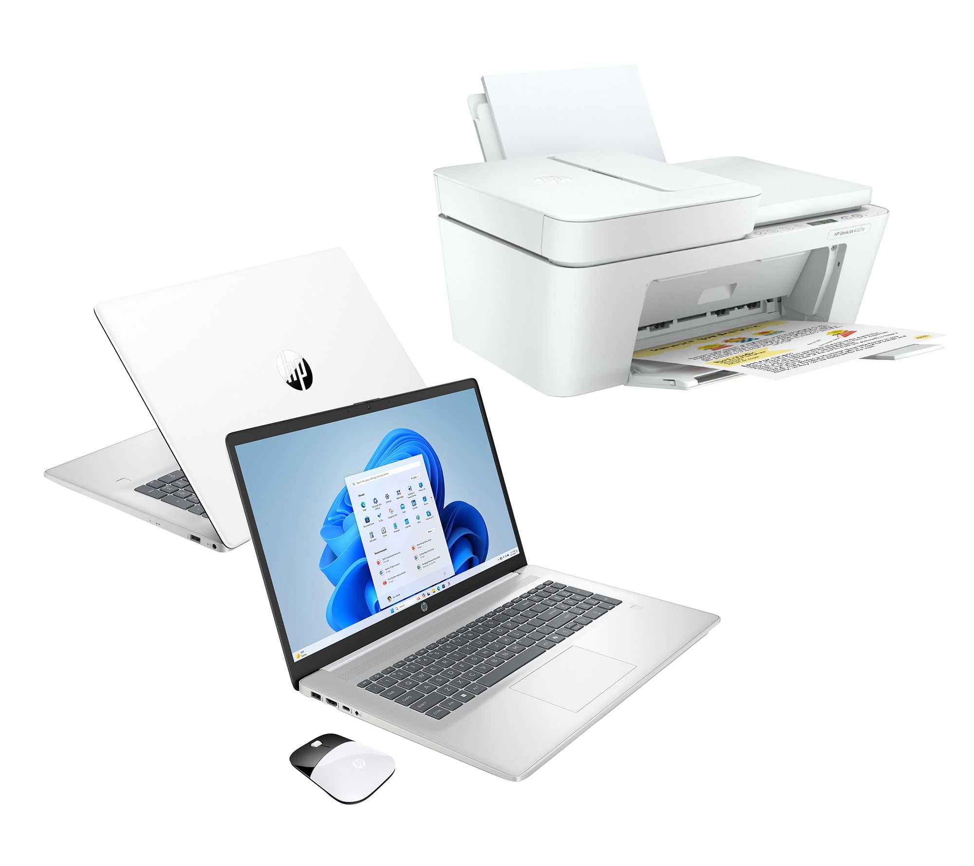 HP 17" N100 4GB RAM 128GB SSD w/ MS365 & Deskjet 4227e Printer