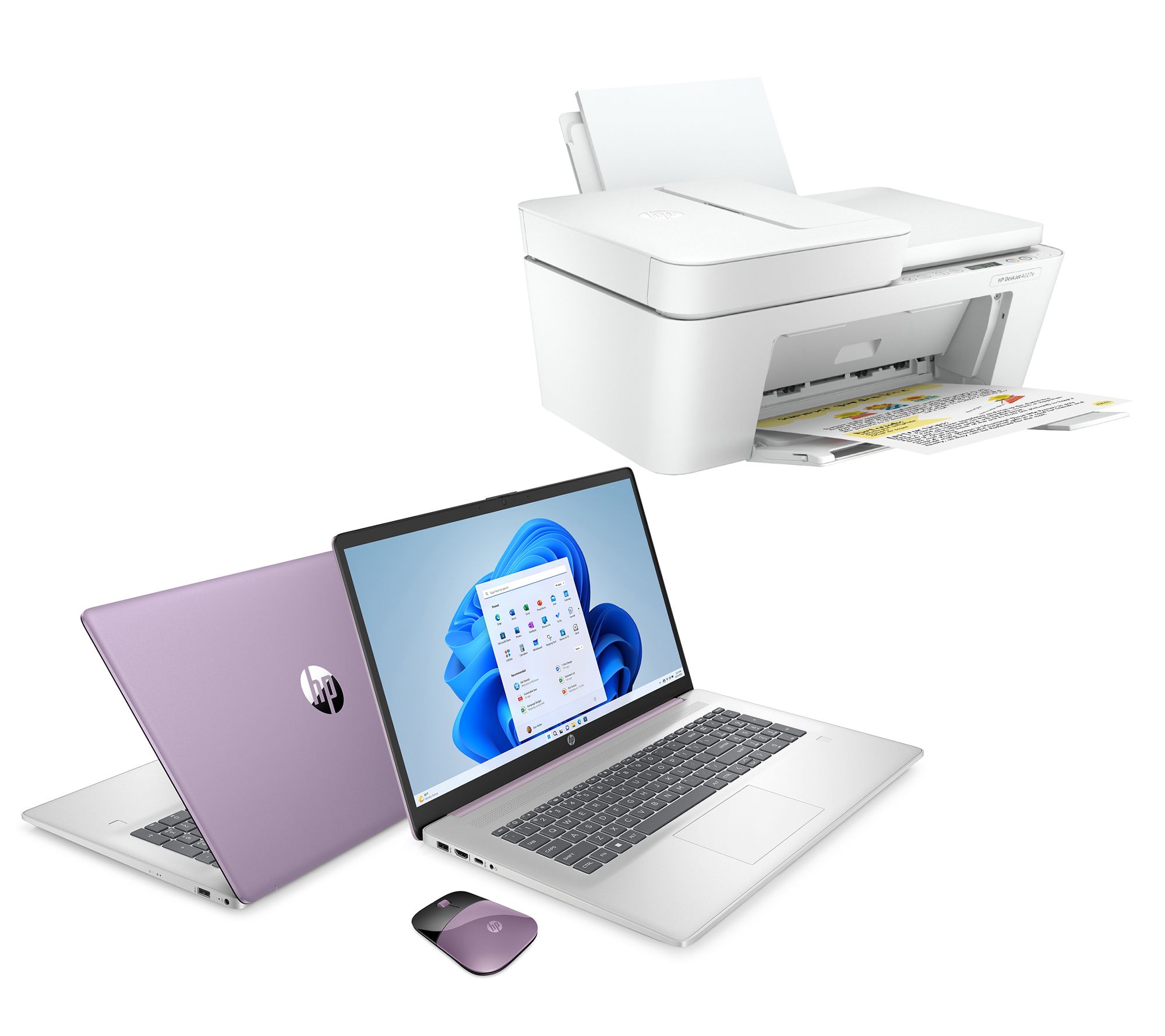 HP 17" N100 4GB RAM 128GB SSD w/ MS365 & Deskjet 4227e Printer