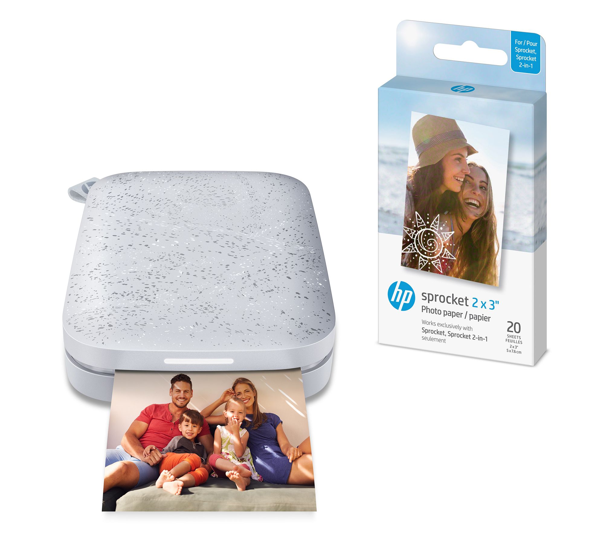 HP 2x3 Zink instant Photo Paper (150 Pack) Compatible with HP Sprocket  Photo Printers.