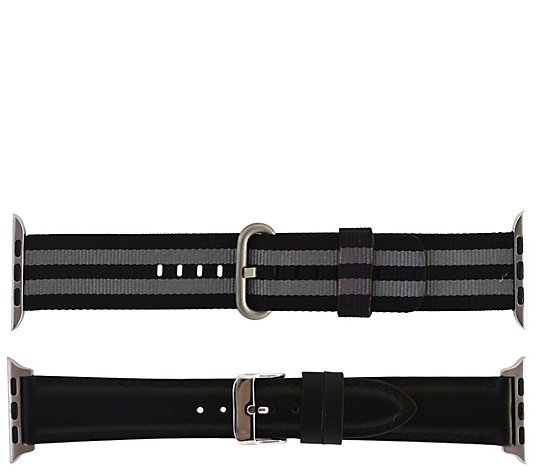 Digital Basics Apple Watch 38/40mm Nylon and Leather Band