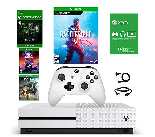 Buitensporig gevolgtrekking verdwijnen Xbox One S 1TB Console with Battlefield V, Titanfall 2 and Or - QVC.com