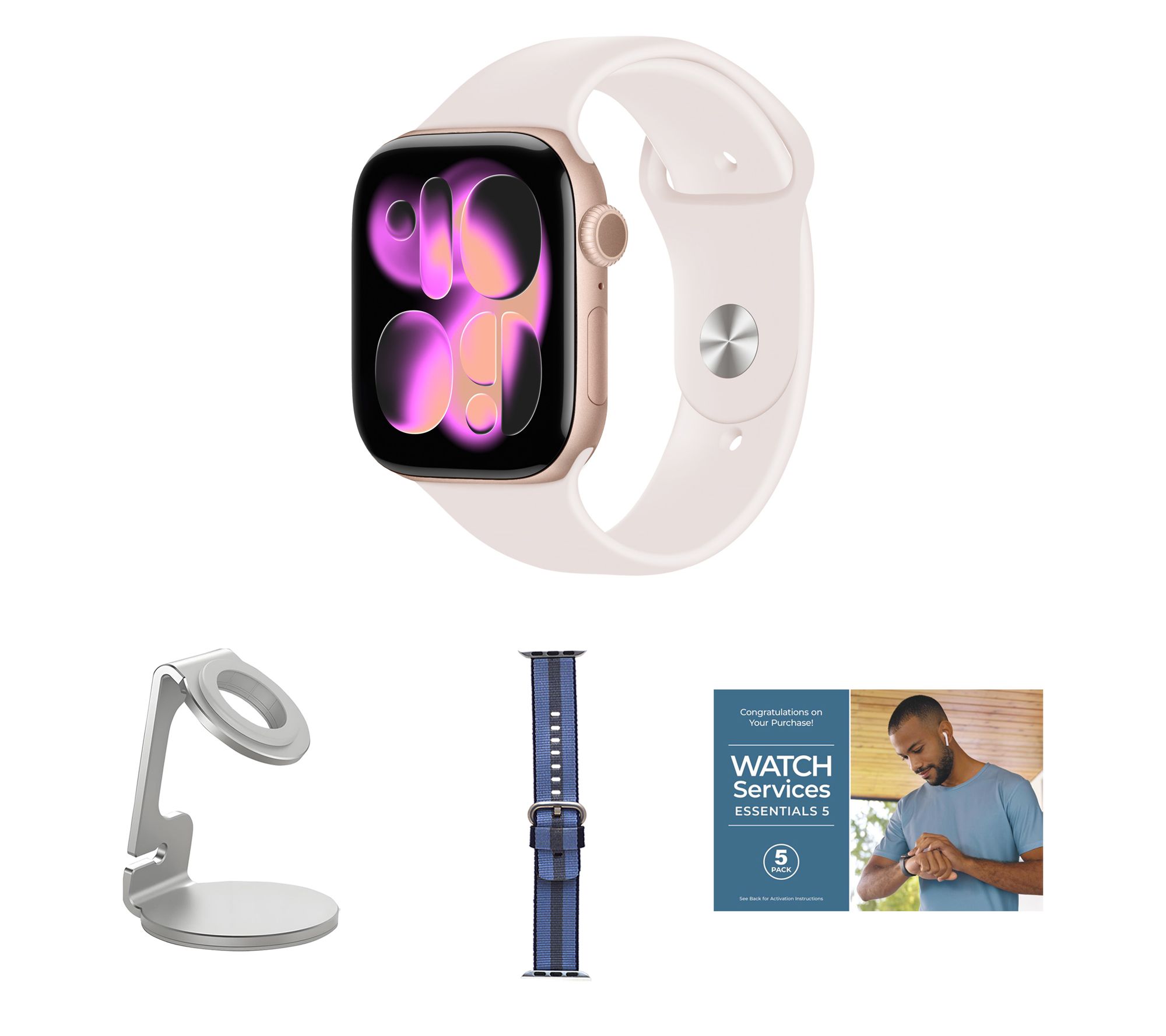 Apple Watch Series 11 GPS + Cellular 42mm S/M Bundle