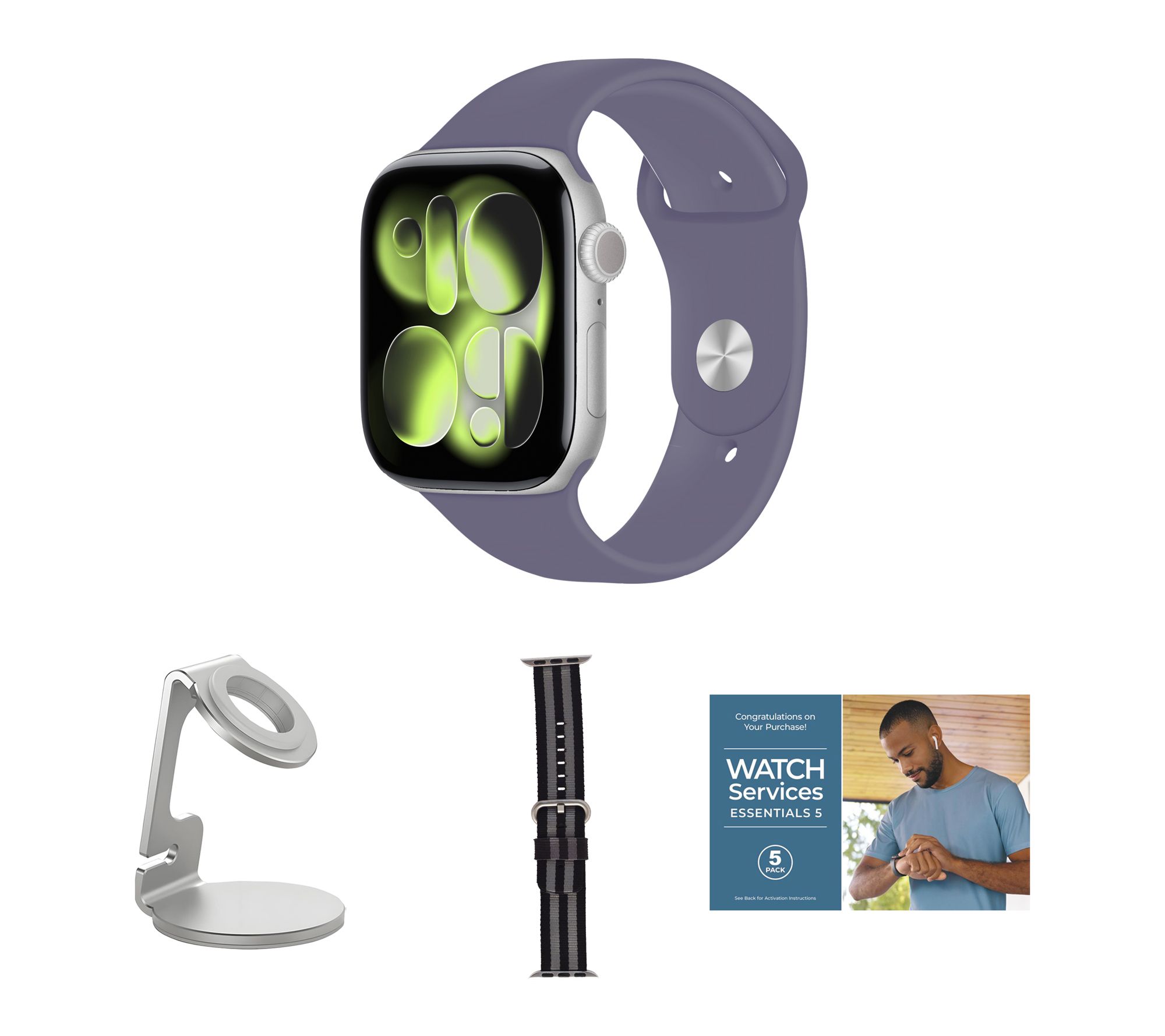 Apple Watch Series 11 GPS + Cellular 42mm S/M Bundle