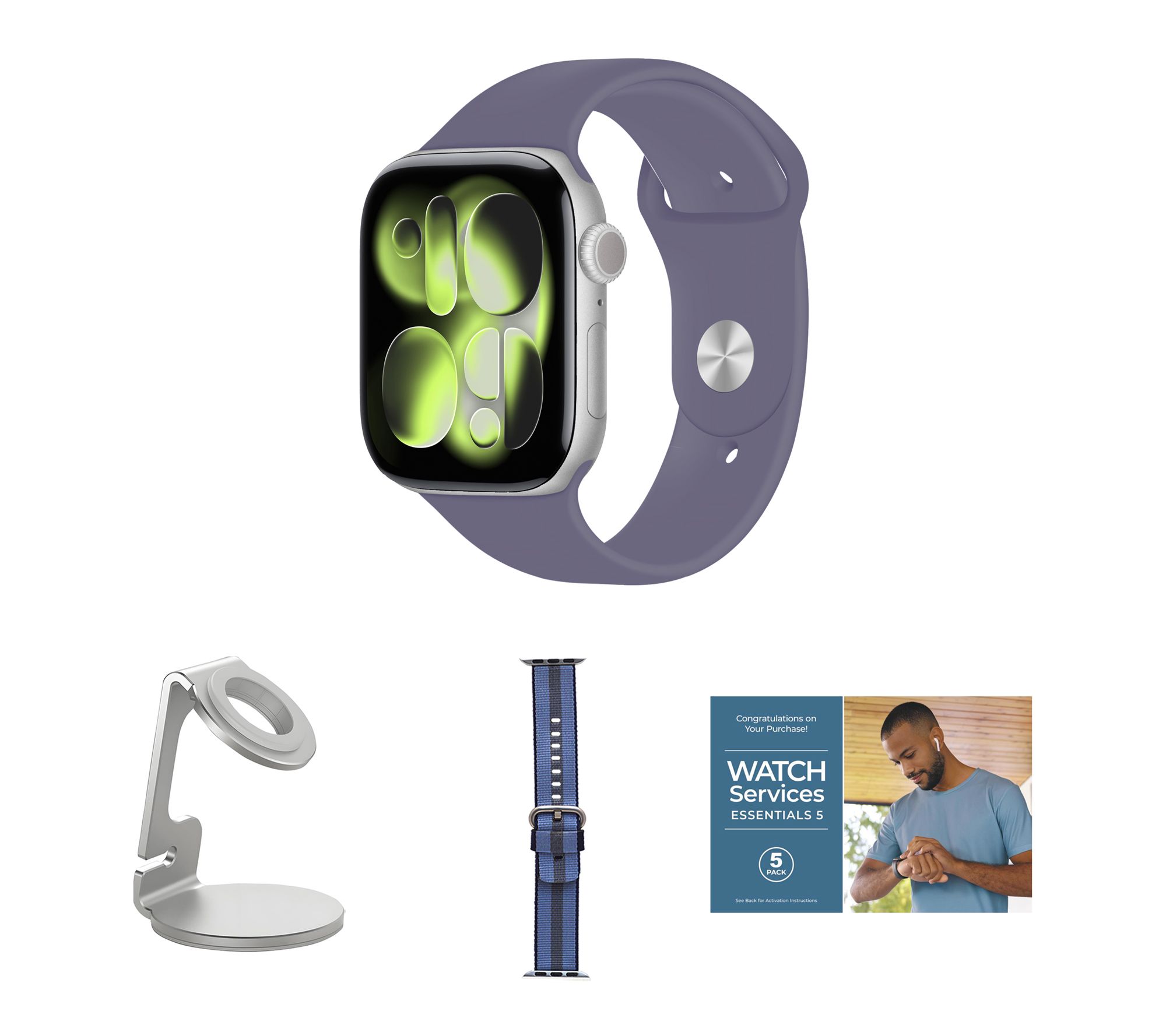 Apple Watch Series 11 GPS + Cellular 42mm S/M Bundle