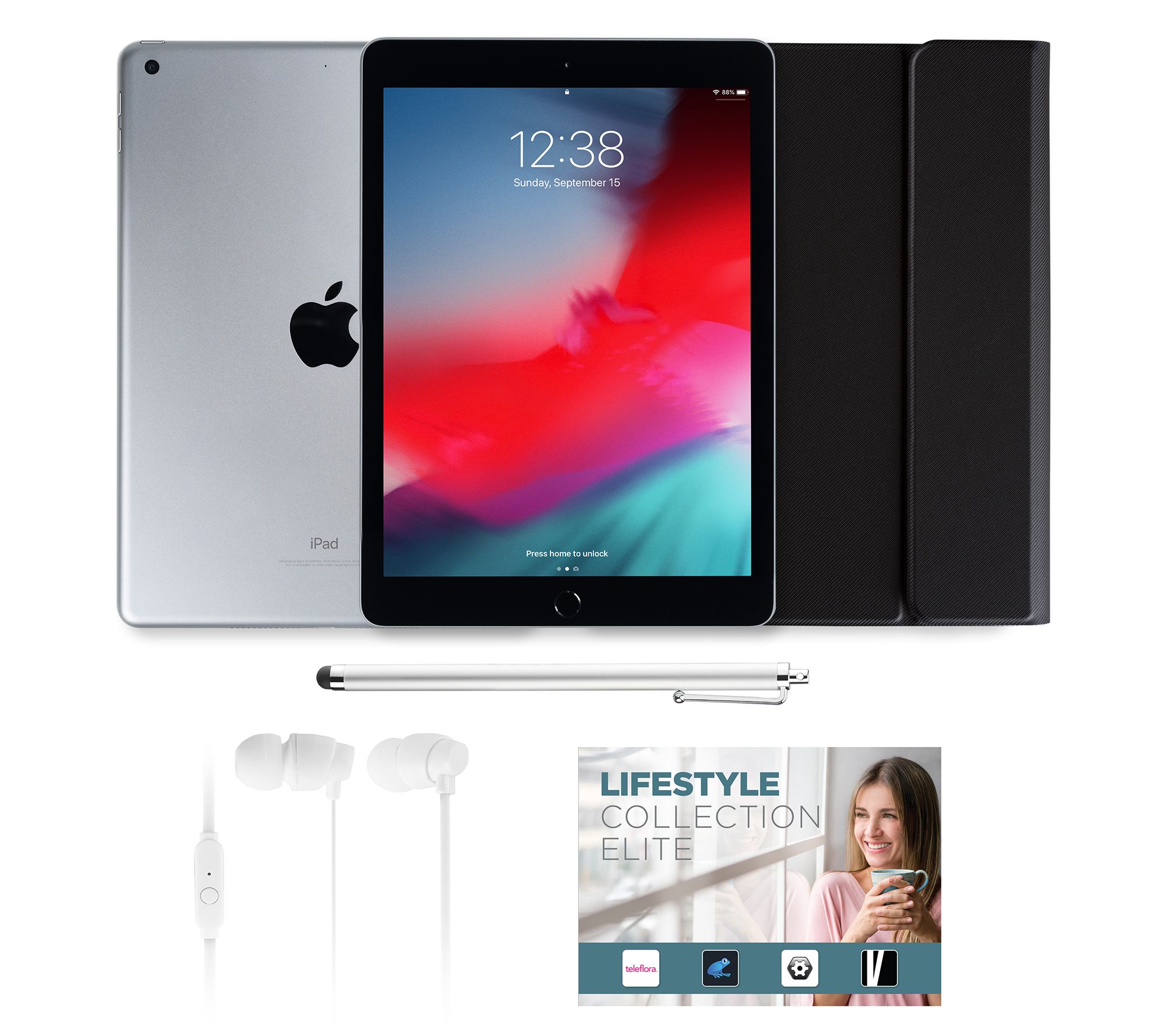 Apple Ipad 9 7 128gb Wi Fi Tablet With Keyboard And Voucher Qvc Com