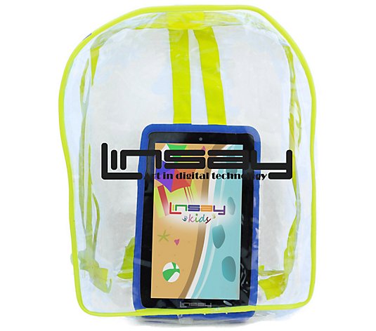 LINSAY 7" Android 12 Tablet w/ Kids Case & Bag