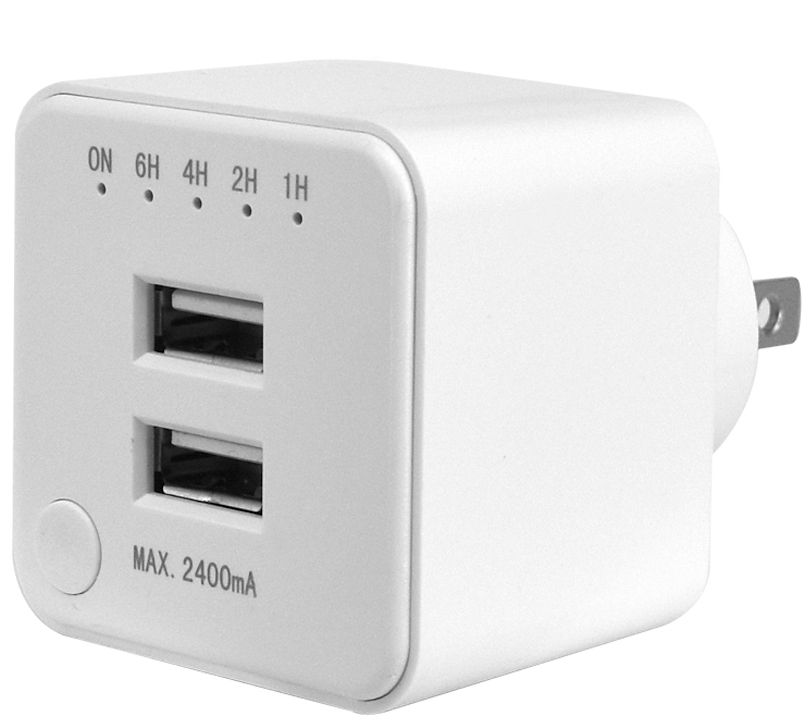 Link2Home Dual USB Port Wall Charger with Timer - QVC.com