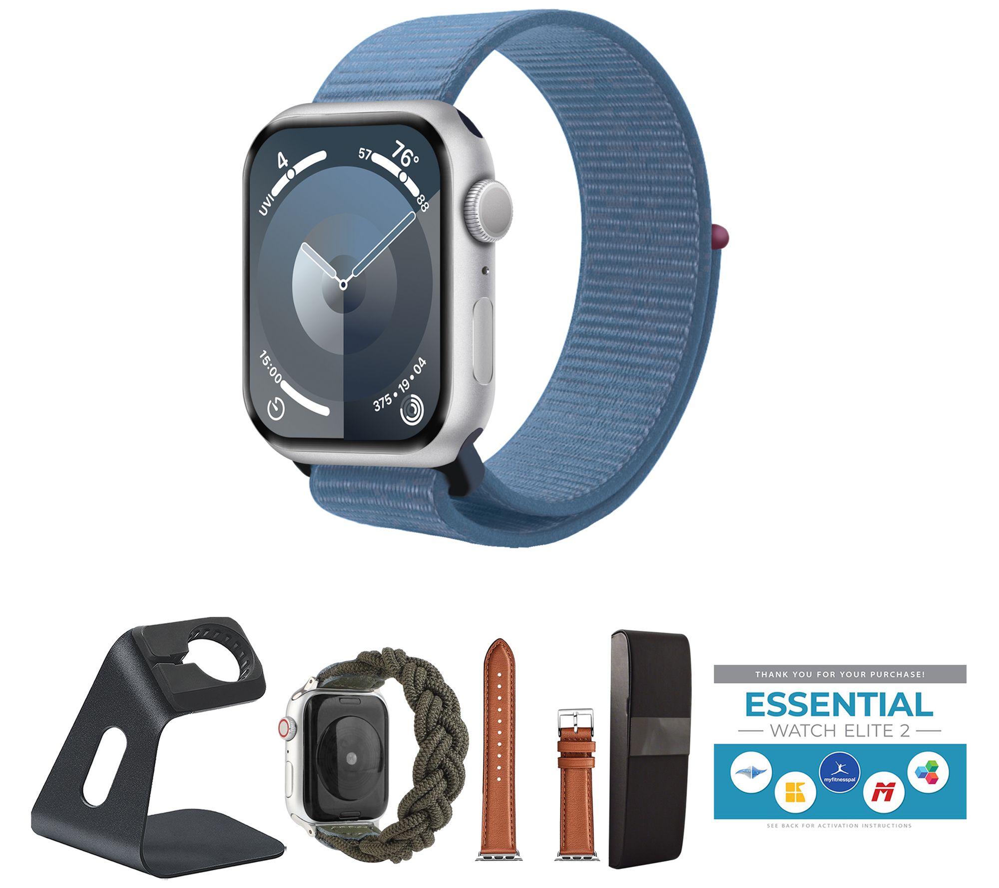 Apple Watch Series 9 45mm GPS Smartwatch with Sport Loop Band