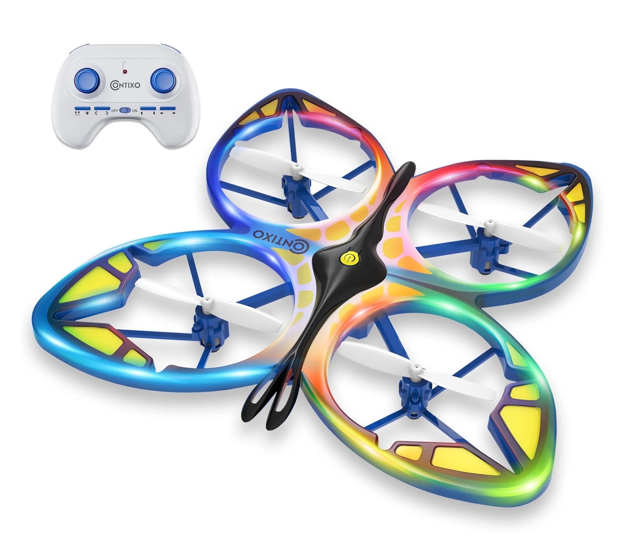 Contixo TD2 Butterfly Mini RC Drone with LED Lights