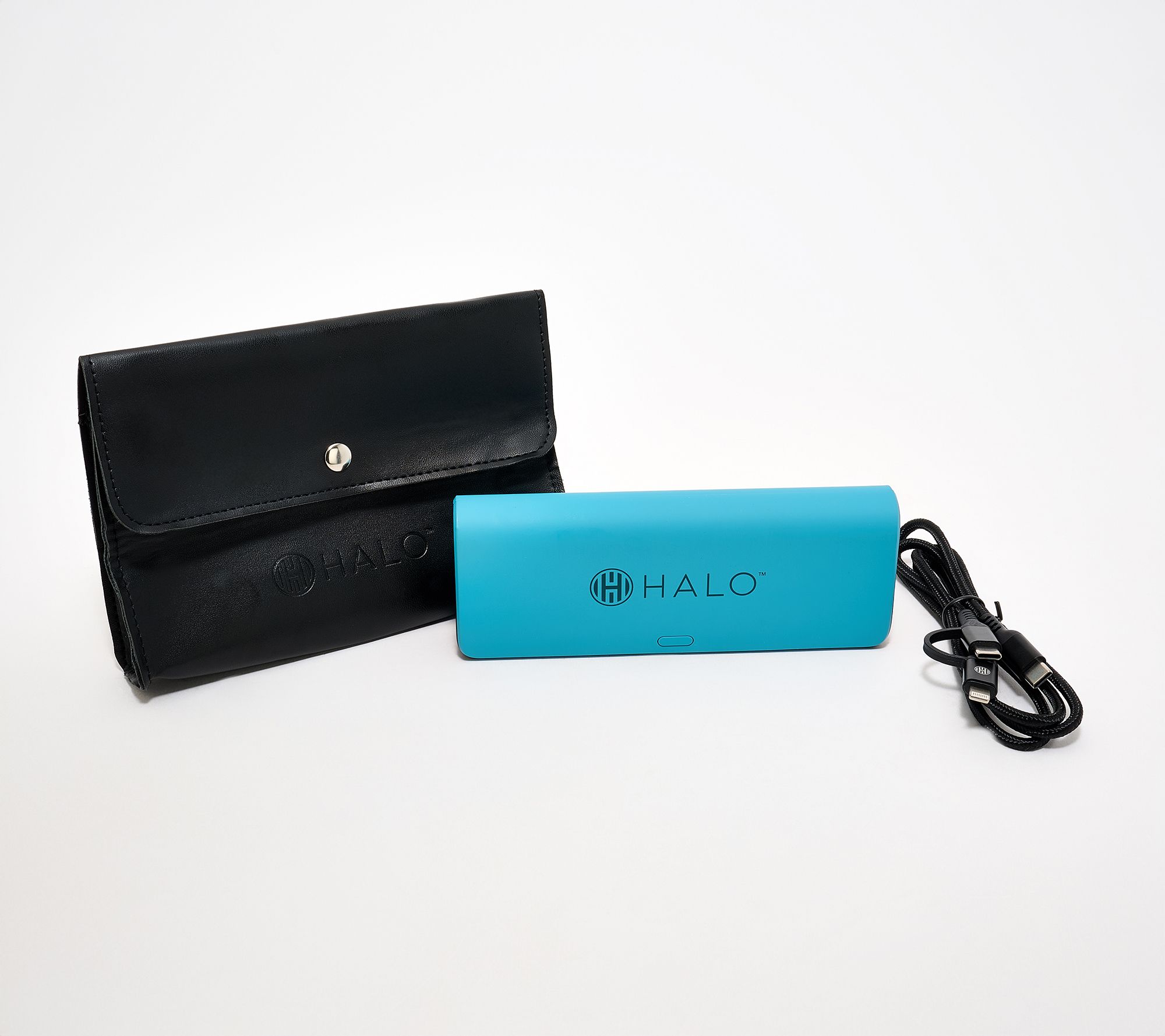 HALO_20,000mAh Slim Portable Power Bank w/ Pouch & 2-in-1 Cable