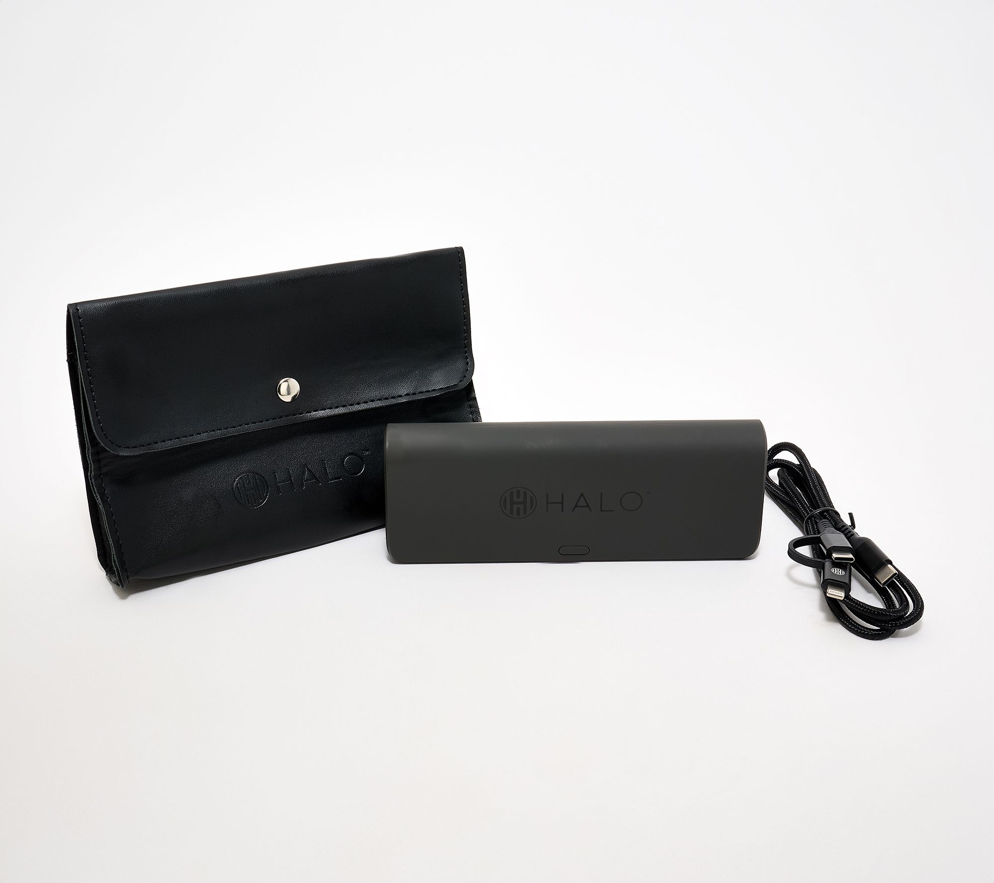 HALO 20,000mAh Slim Portable Power Bank w/ Pouch & 2-in-1 Cable