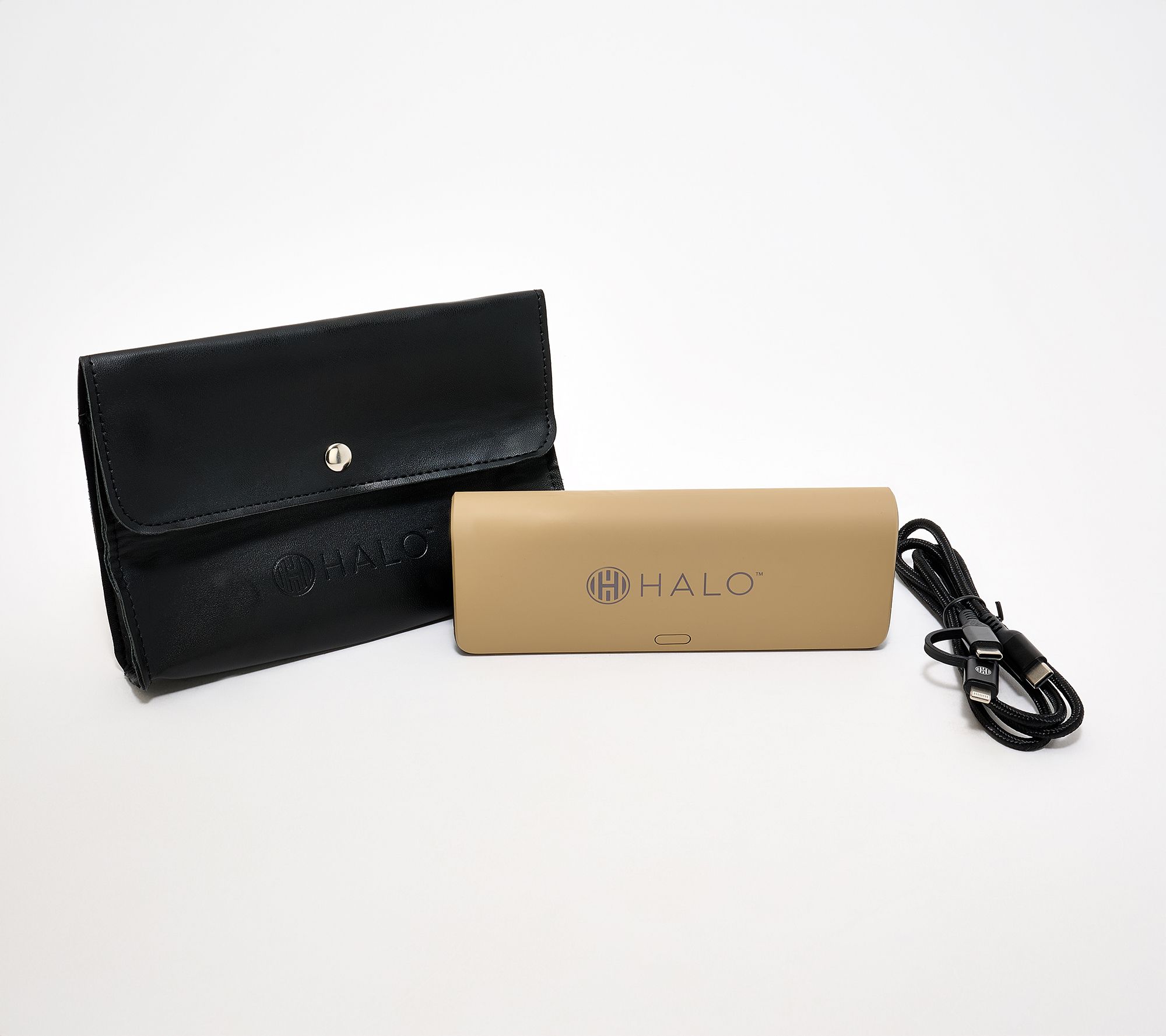 HALO_20,000mAh Slim Portable Power Bank w/ Pouch & 2-in-1 Cable