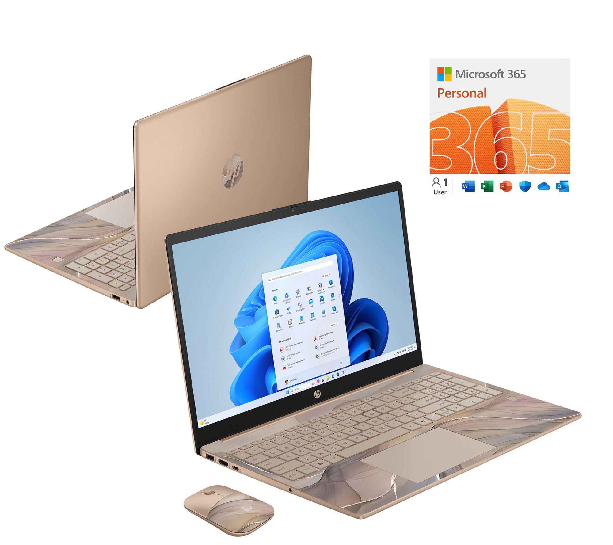  HP 15" Touch N100 4GB RAM 128GB SSD w/ MS365 and Voucher