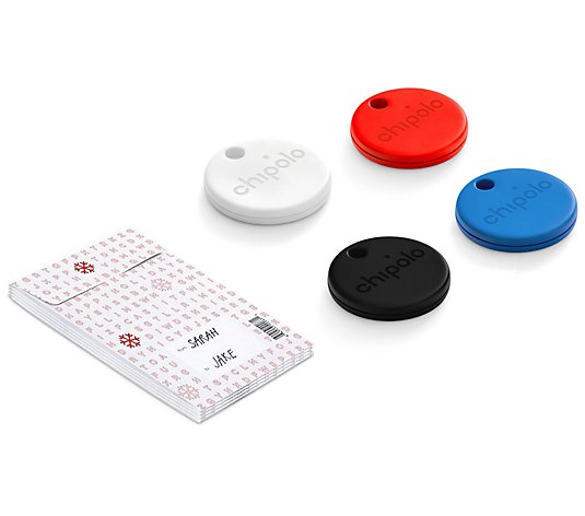 Chipolo ONE Bluetooth Item Finder - 4 Pack w/Gift Sleeves