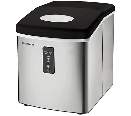 Frigidaire Portable Stainless Steel Ice Maker 