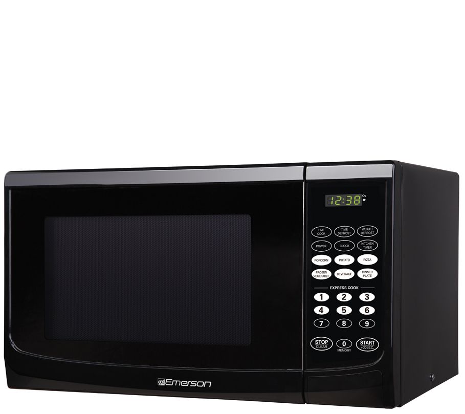Emerson 0.7 cu. ft. 700-Watt Compact Countertop Microwave Oven in Black -  Yahoo Shopping