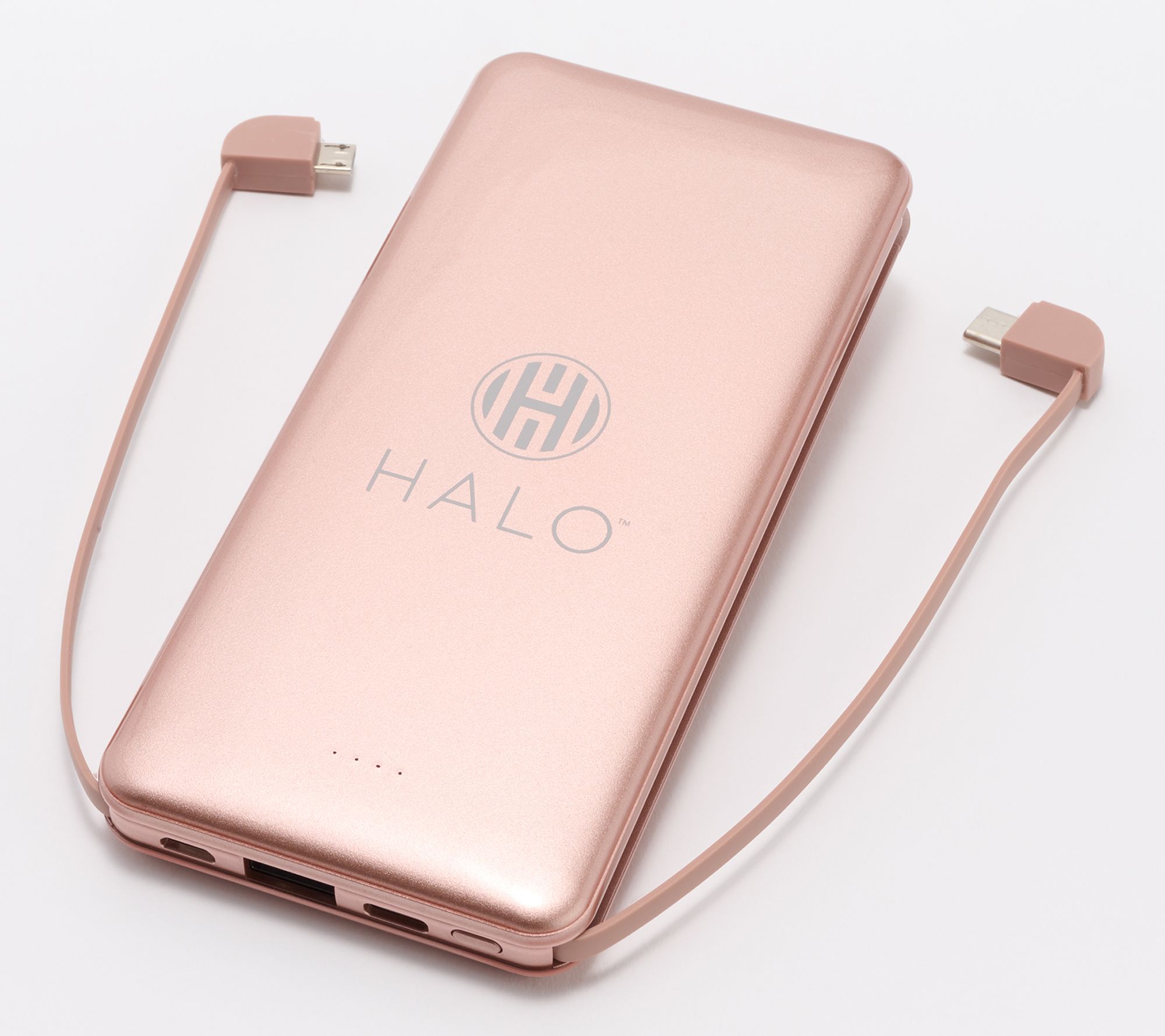 HALO 10,000mAh Power Bank w/ Integrated Cables & Fast Charging