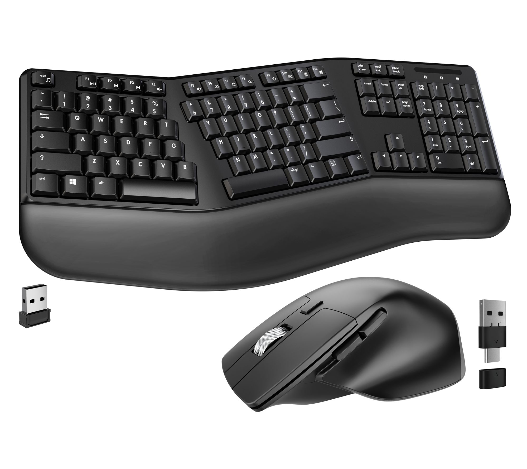 Delton G18 Ergonomic Wireless Keyboard and Optical Mouse Combo