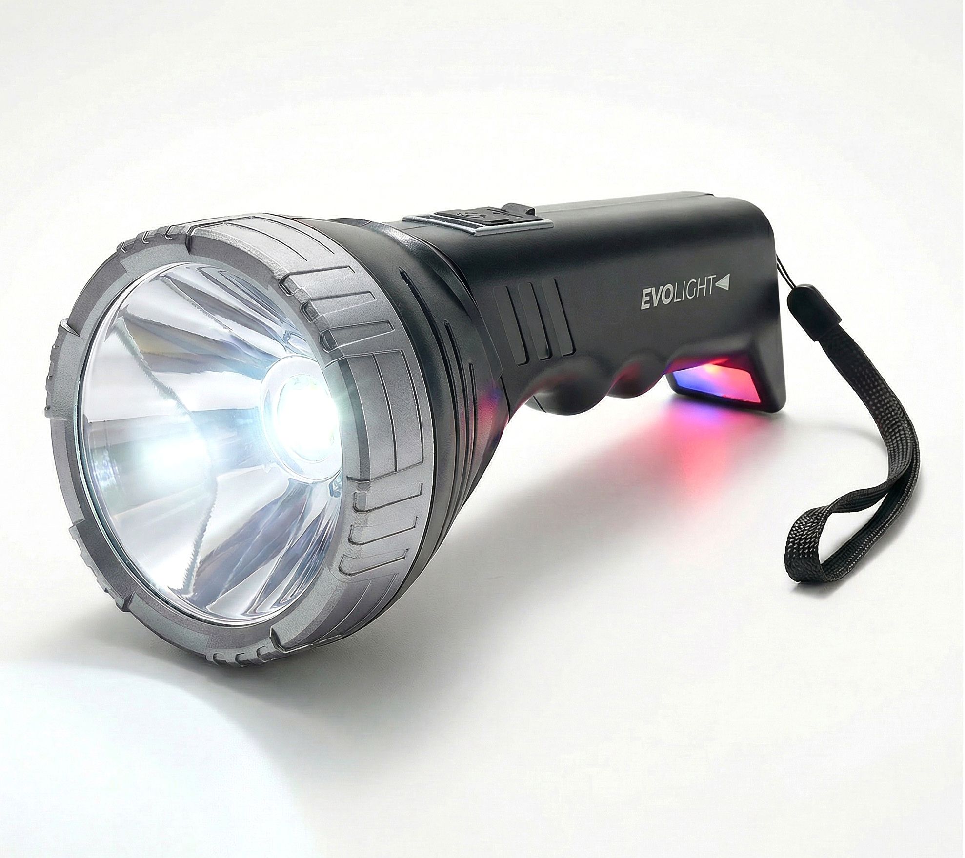 EVOLight Rechargeable LED Flashlight with Built-in Power Bank