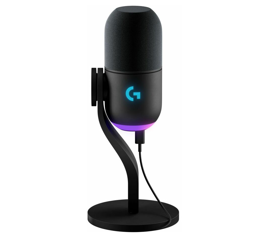 Logitech YETI GX LIGHTSYNC Dynamic RGB GamingMicrophone QVC